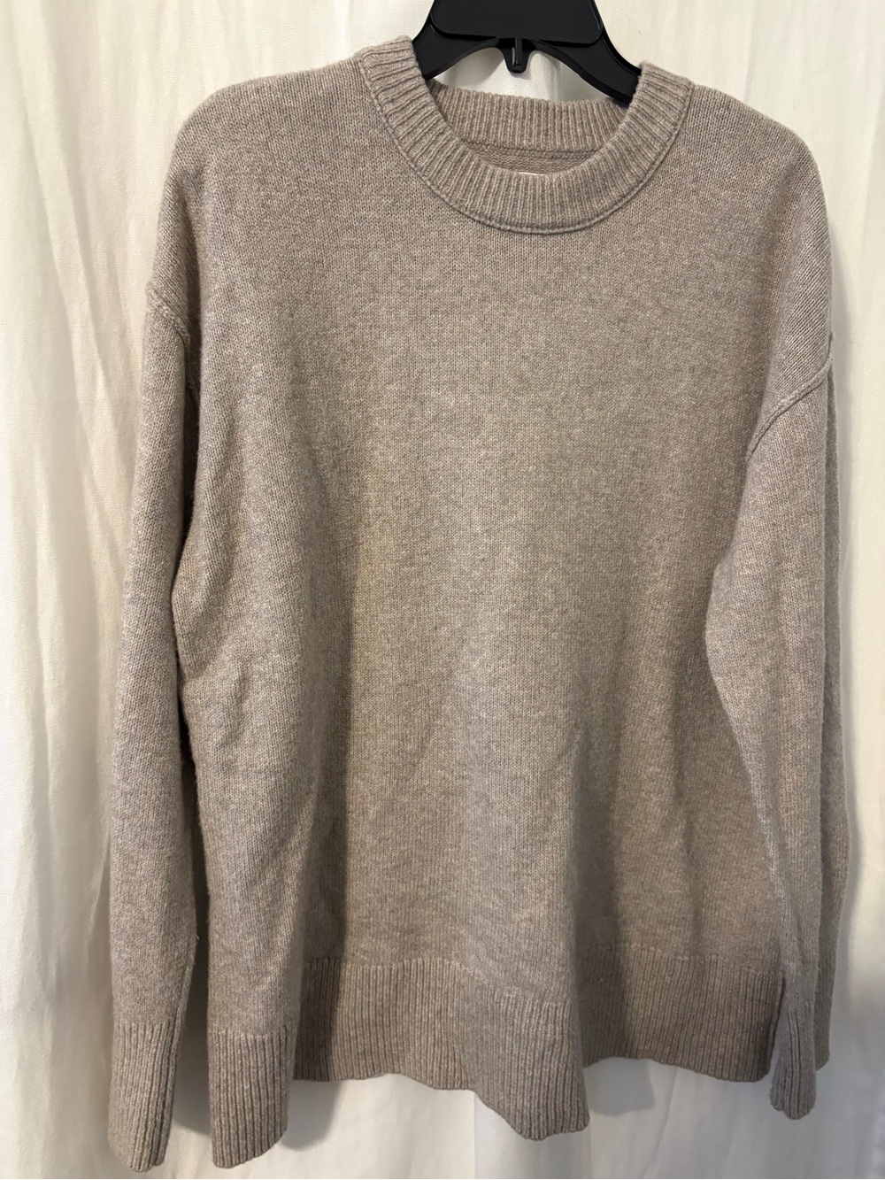 aerie Cozy Neutral Crewneck Sweater - Taupe